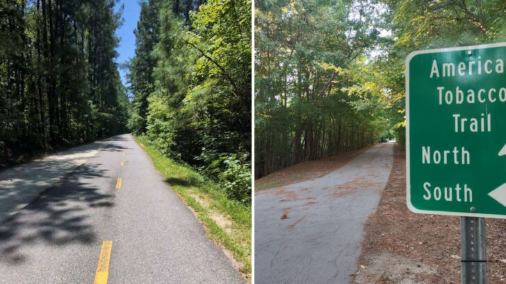 This 22-Mile Rail Trail Runs Through Forest, Farmland, and Small Towns in the Heart of North Carolina