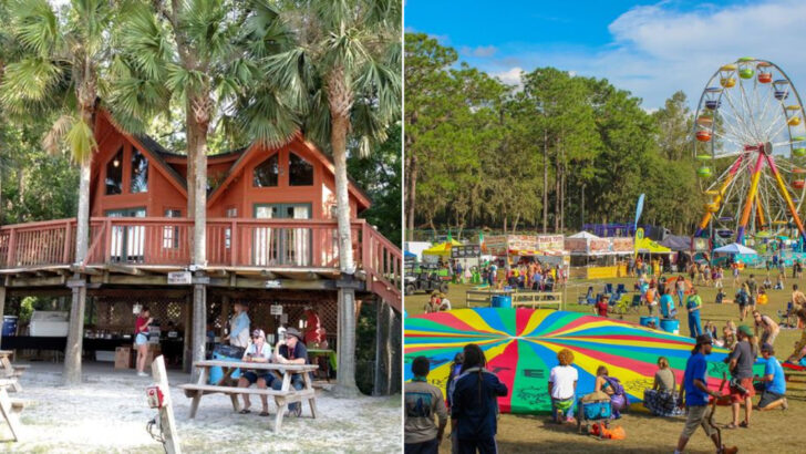 This 800-Acre Florida Music Park Blends Festival Weekends With Tree House Camping