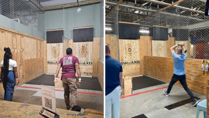 This Axe Throwing Spot in North Carolina Makes for a Memorable Night Out