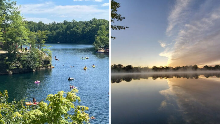 This Former Quarry in Ohio Now Holds Some of the Clearest Spring-Fed Water in the Midwest