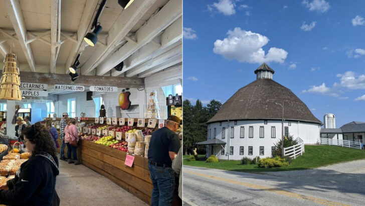 This One-of-a-Kind Round Barn in Pennsylvania Has Been Drawing Visitors Since 1914 and It&rsquo;s Now a Farm Market and Local Favorite