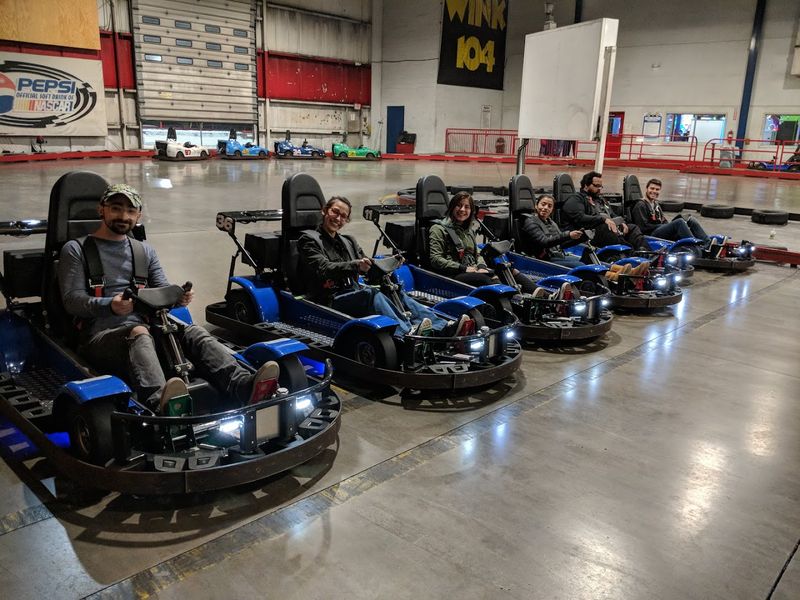 Indoor Slick-Track Go-Karts