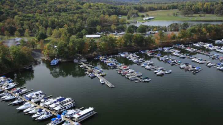 This Pennsylvania Lake Is One Of The Only Places In The State Where Renting A Houseboat Actually Makes Sense