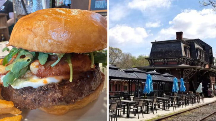 This Pennsylvania Restaurant Serves Burgers Inside an 1873 Train Station Where Presidents Once Passed Through