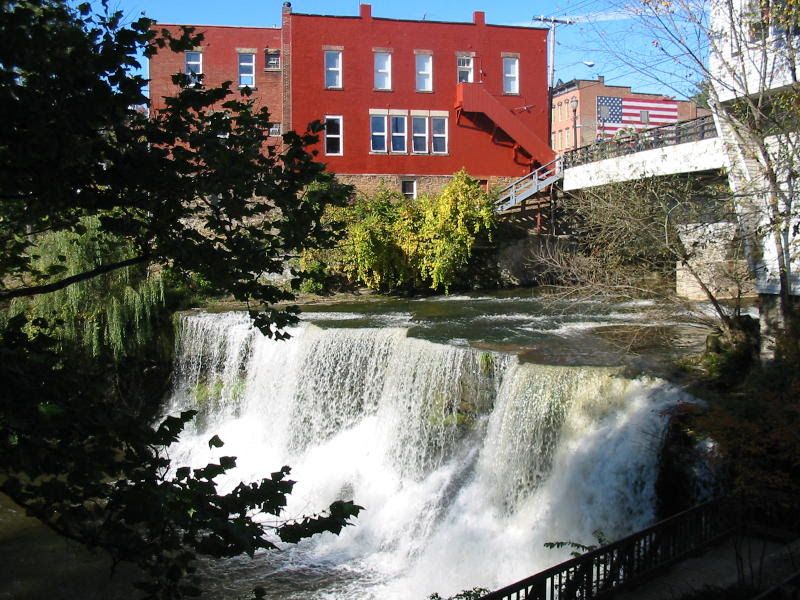 Chagrin Falls: A Waterfall Literally in the Middle of Town