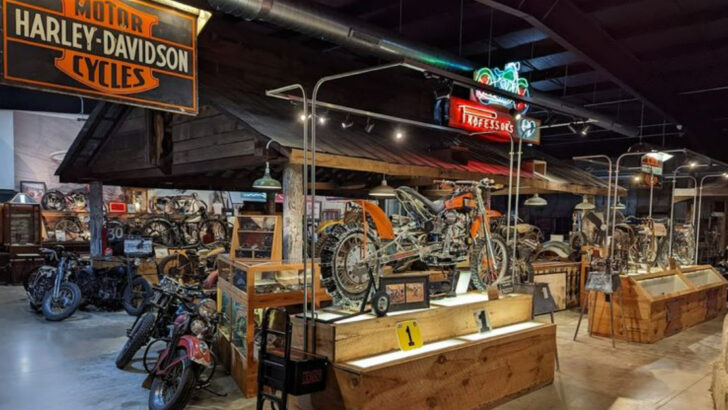 Vintage Motorcycles, Old Engines, And Road History Fill This North Carolina Mountain Stop