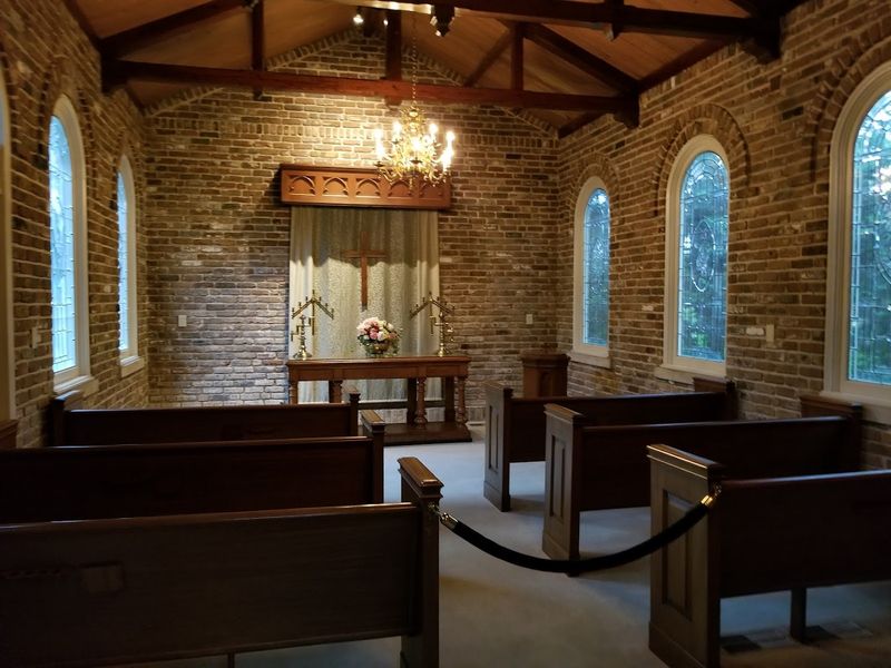 The Beautiful Garden Chapel and Surrounding Estate Grounds