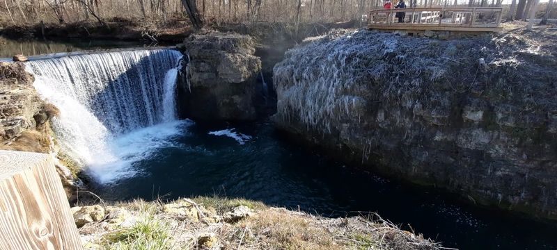 The Historic Gristmill Waterfall Feature