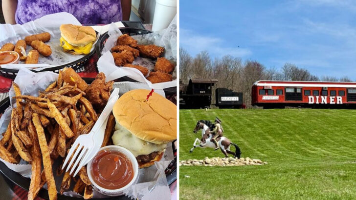 You Can Eat Inside a Vintage Train Car at This Ohio Diner Parked Right Off the Road