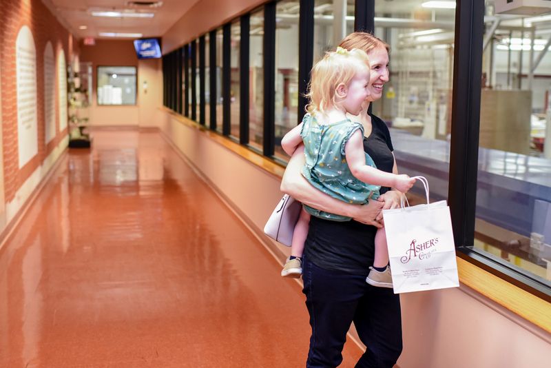 Watch the Live Chocolate Production Line Through the Store Window