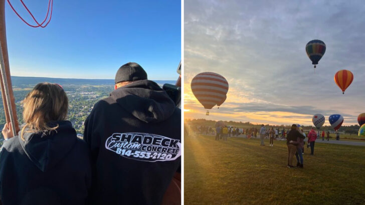 10 Hot Air Balloon Rides In Pennsylvania That Give Families A View Worth Remembering