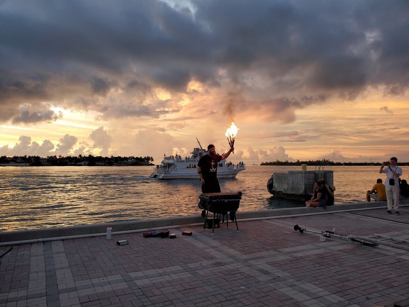 Watching the Sunset at Mallory Square