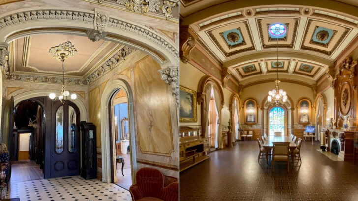 A Grand Southern Mansion in Georgia Where Gilded Ceilings and Historic Details Stand Out