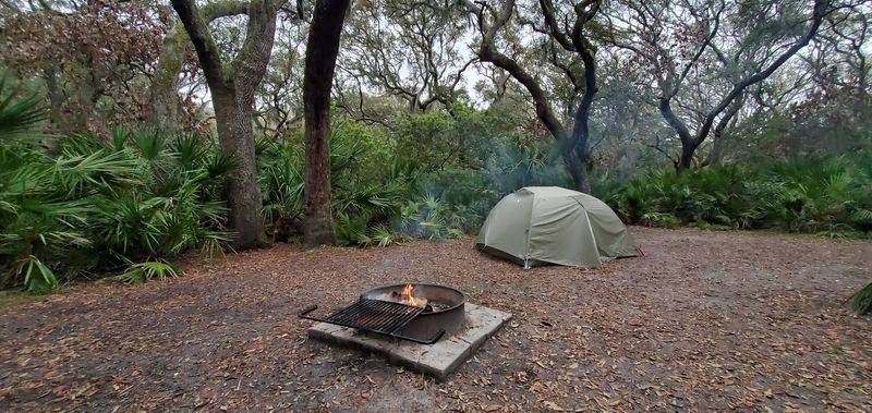 Camping Beneath The Coastal Sky