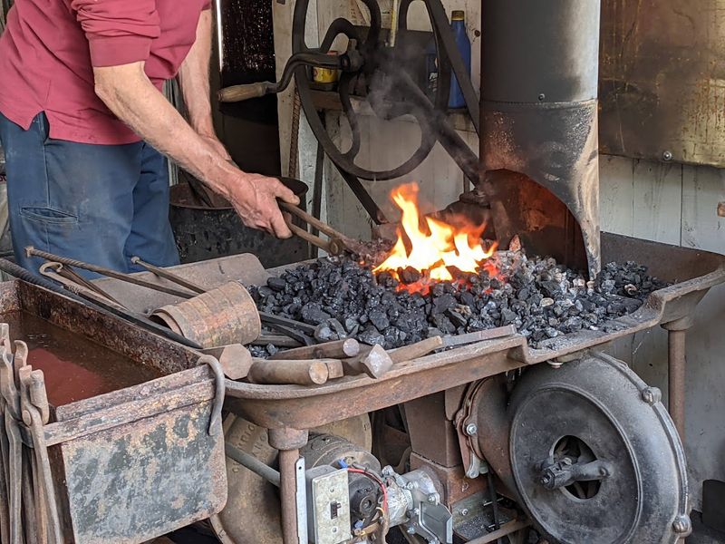 Blacksmiths Hammer Out Red-Hot Iron All Weekend Long