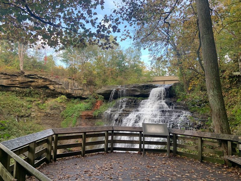 Brandywine Falls And Blue Door