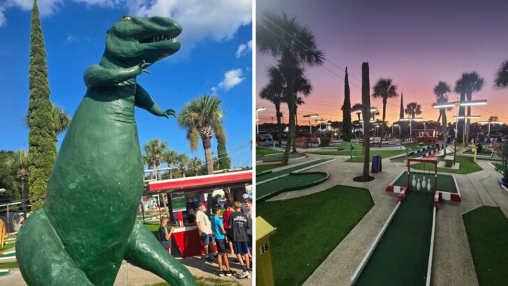Florida&rsquo;s Oldest Surviving Mini Golf Course Has Putted Past a 23 Foot T-Rex Named Hammy Since 1958