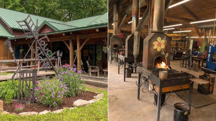 Forest Cabins, Blacksmith Shops, And Hands-On Workshops Make This Pennsylvania Craft School Feel Like Summer Camp For Adults