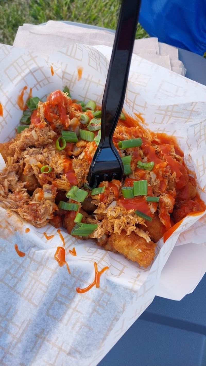 Buffalo or Pulled Pork Loaded Tots