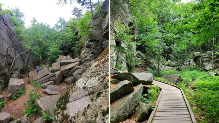 Giant Rock Passages Make This Massachusetts Park Feel Like A Real-Life Adventure Story