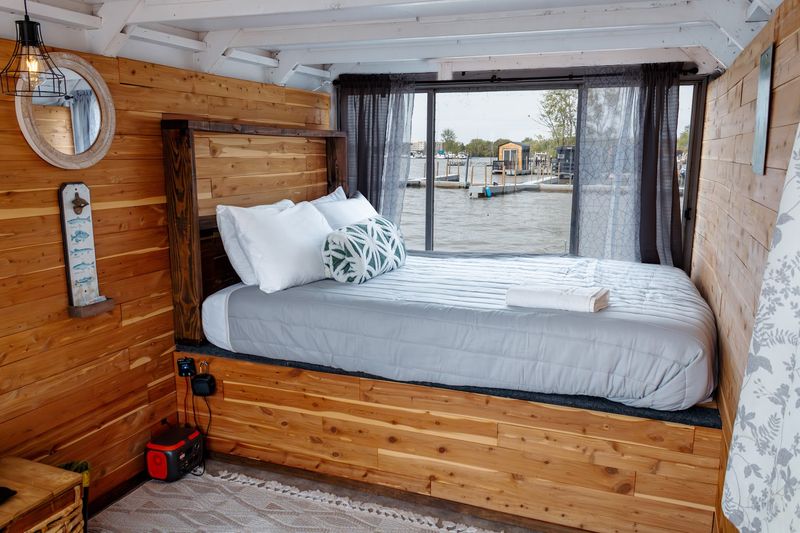 Sleep in a Floating Waterfront Cabin