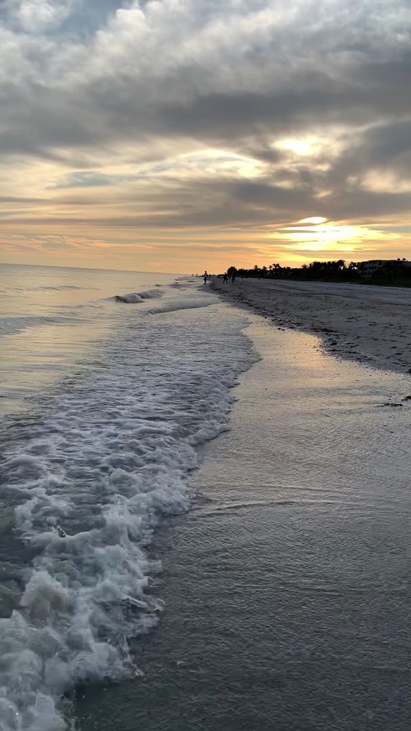 Walking the Beach at Sunrise on Sanibel Island