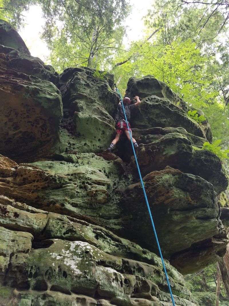 Hocking State Forest Rock Climbing and Rappelling Area