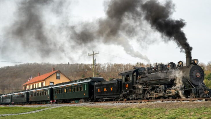 One Of The Last Places In Pennsylvania Where You Can Ride A Steam Train On 19th Century Tracks