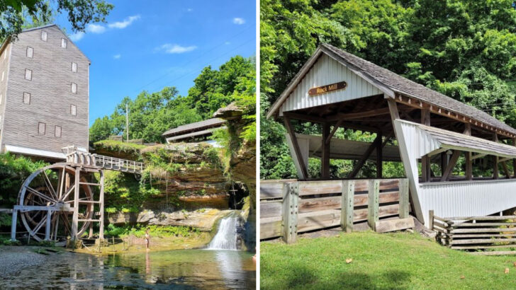 One of Ohio&rsquo;s Most Photogenic Covered Bridges Sits Next to a Stunning Old Mill