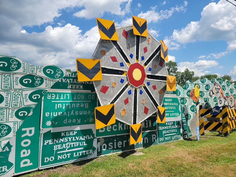 PennDOT Road Sign Sculpture Garden (Meadville)