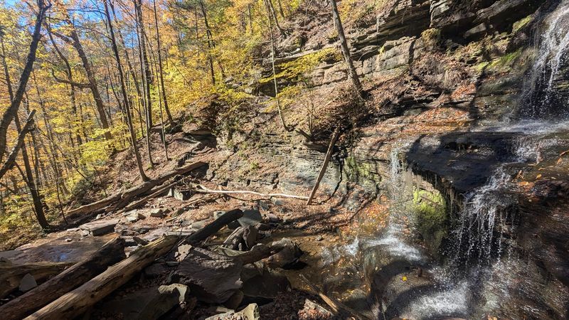 Steep Cliffs and Layered Rock Walls