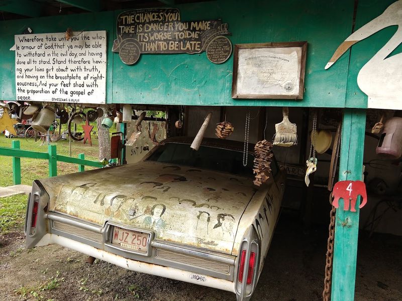 Hand-Painted Biblical Messages Everywhere