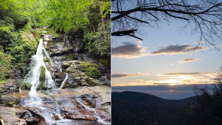 This 41-Mile Georgia Drive Turns Into A Mountain Chase Of Waterfalls, Overlooks, And Big-Sky Views