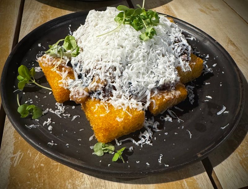 Crispy Polenta with Braised Eggplant