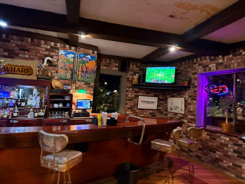 The cozy dining room has charm and a few trade-offs