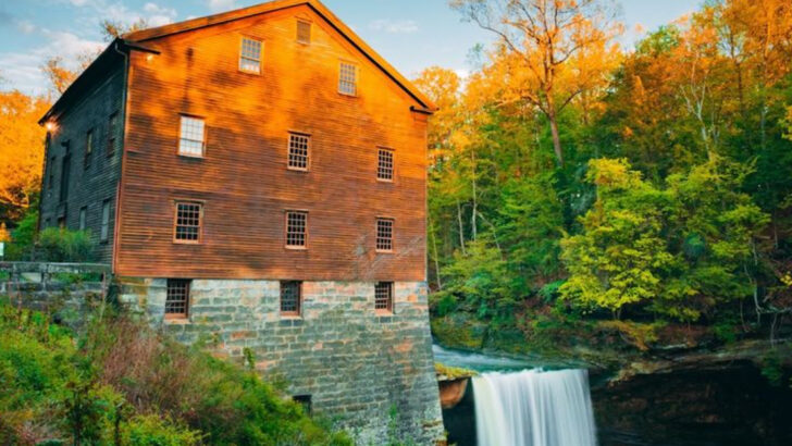 A Working Historic Mill And A Roaring Waterfall Make This Ohio Spot Unforgettable