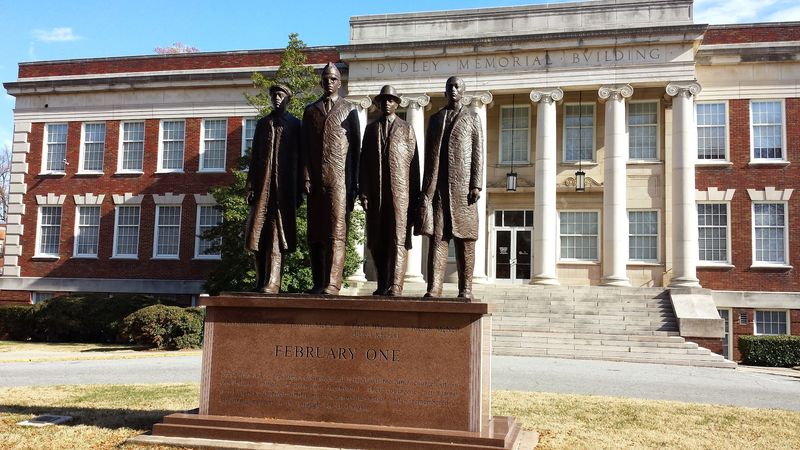 The Civil Rights Greensboro Four Monument