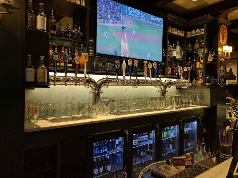 The Bar Area With Stunning Stained Glass