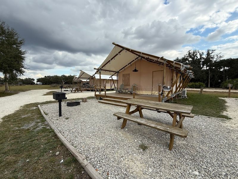 Comfortable Glamping Tent Accommodations