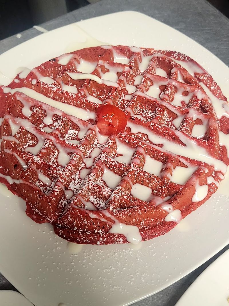 Sunday Brunch With Red Velvet Waffles