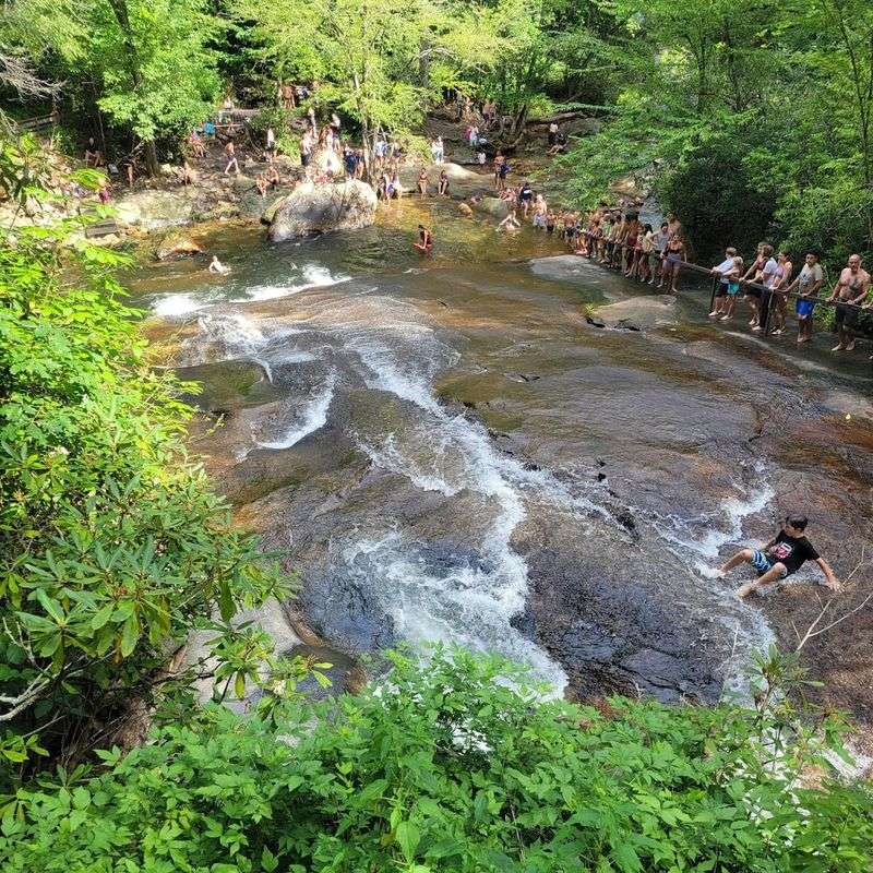 Cool Off at Sliding Rock (Pisgah National Forest/Brevard Area)