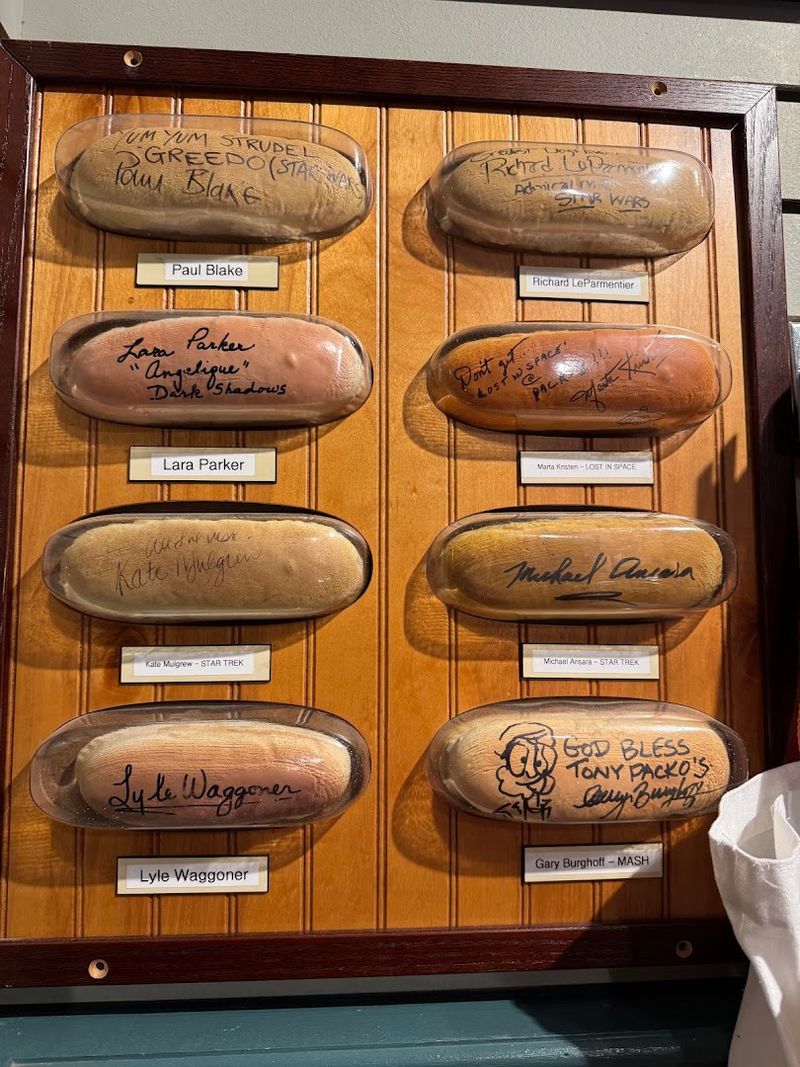 The Famous Signed Hot Dog Buns