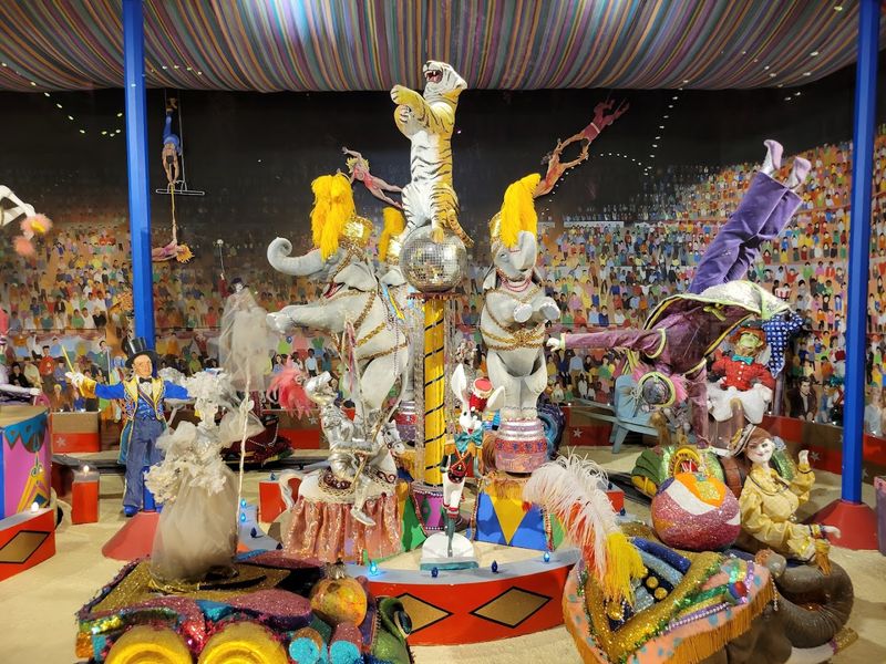 Parade floats add a surprise museum twist