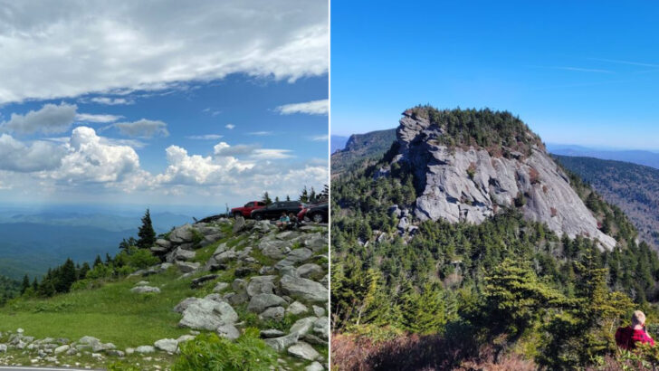 Rugged Peaks And Wild Landscapes Above The Clouds In North Carolina