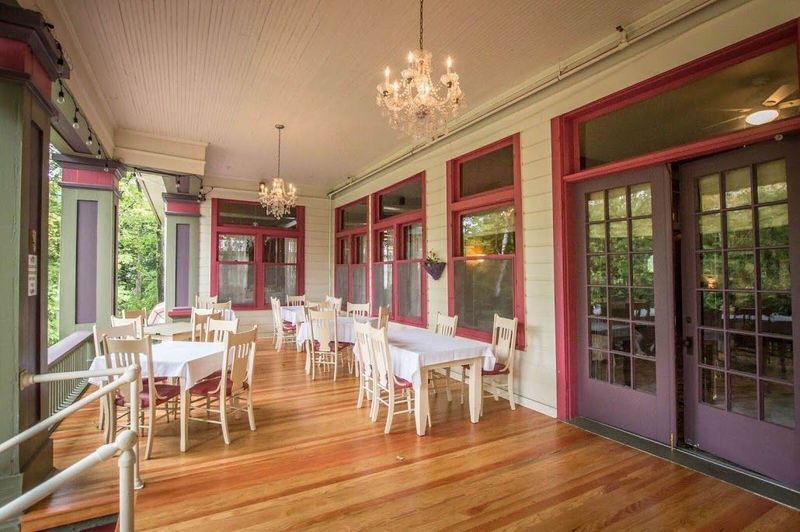 Fireplace Corners And Porch Tables Make It Feel Special