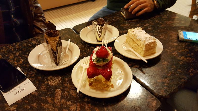 Astoria Pastry Shop Cannoli and Cassata Cake
