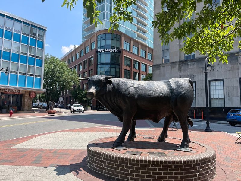 The “Bull” Sculpture at American Tobacco Campus