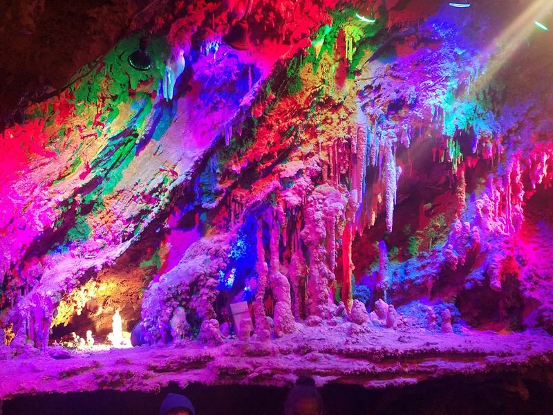 The lighting makes the cave feel cinematic