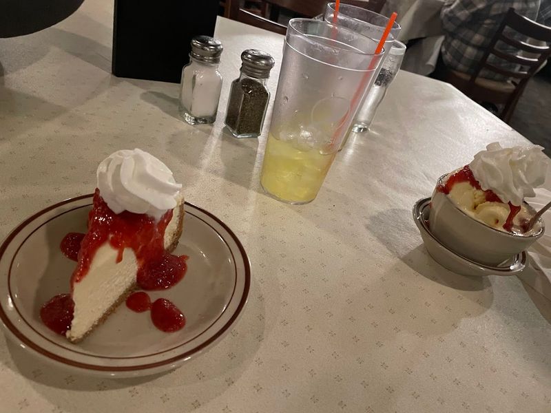 Homemade pie and dessert counter