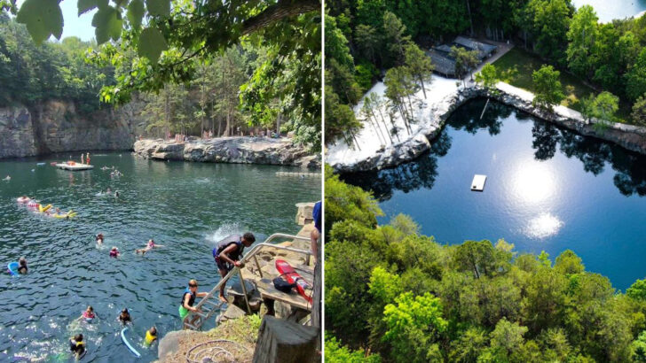 You&rsquo;ll Feel Like You&rsquo;ve Discovered A Secret Lagoon At This North Carolina Farm Quarry